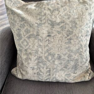 Pottery Barn Cream and Gray Accent Pillow Cover